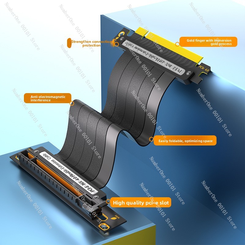 PCIe 4.0 x16 Extension Adapter - Itx Case Pcie Riser 4.0 评论和价格