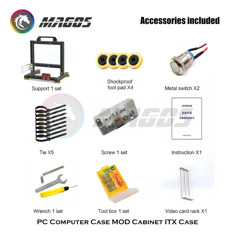 PC Computer Case MOD Cabinet I - Mini Itx Case Water Cooling Support 评论和价格