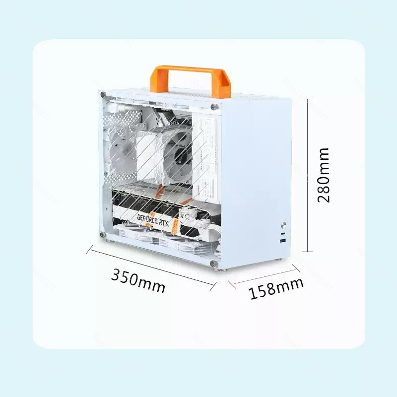 X79 Mini Computer Case White S - Mini Itx Case Water Cooling Support 评论和价格