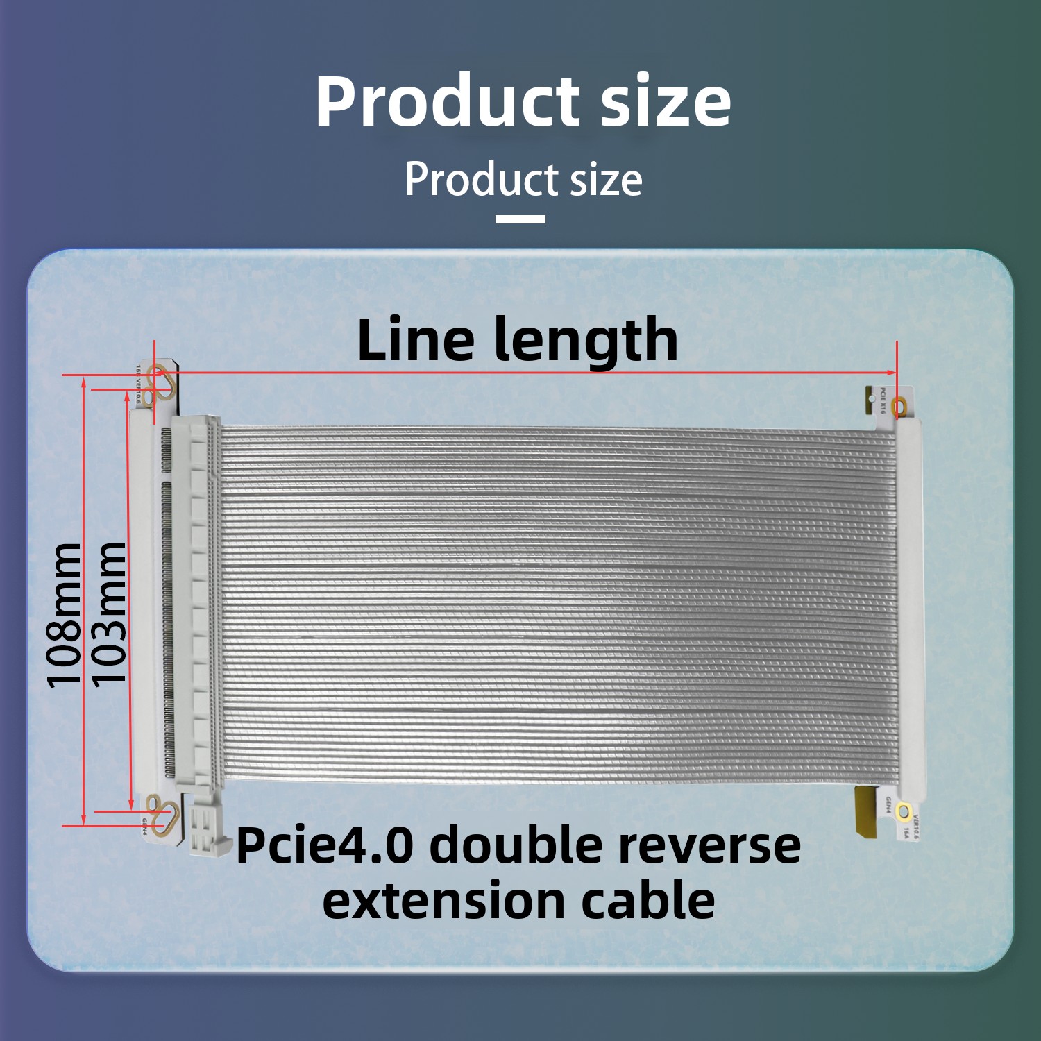 PCIe 4.0 X16 Dual Reverse GPU  - Itx Case Pcie Riser 4.0 评论和价格